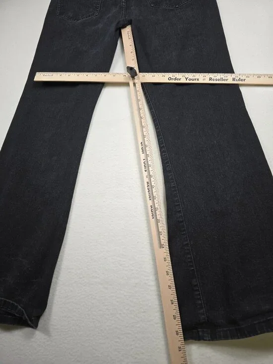 Cotton On Original Flare Jeans Black Denim Size 12 Made With 10% Recycled Cotton - Picture 6 of 6